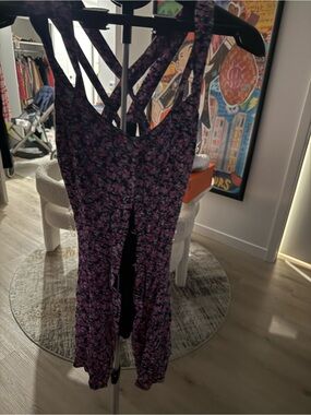 Floral Purple Sleeveless Sundress
